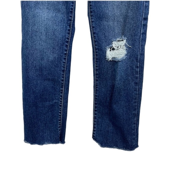 Levi’s Wedgie Fit Straight Womens Jean Distressed Mid Rise Button Fly Size 27 - Picture 7 of 11